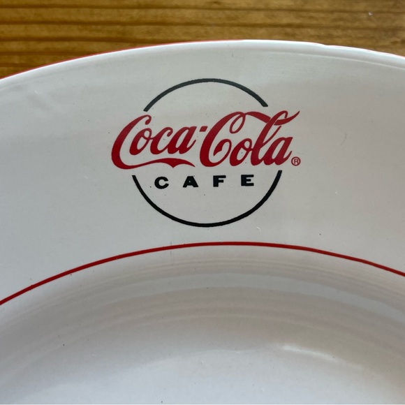 Coca Cola Cafe Dinner Plate, 4 Salad Plates - Picture 3 of 6